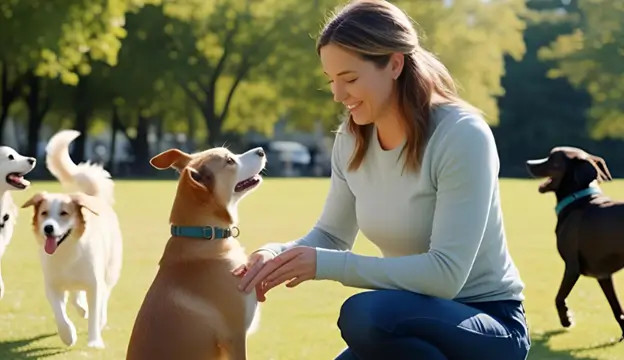 Person holding a small pet with care
